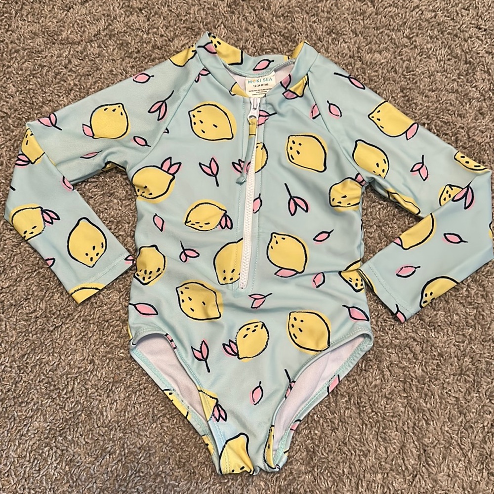 Toddler rash guard swimsuit